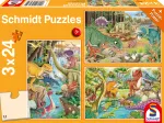 3 Puzzles - Les Dinosaures s'Amusent