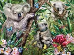 Une Adorable Famille de Koalas