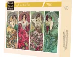Puzzle en Bois Découpé à la Main - Les Pierres Précieuses - Mucha