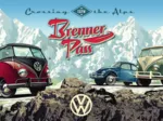 Avec la VW Bulli sur le Brenner