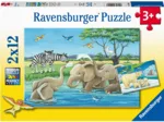 2 Puzzles -  Bébé Animaux du Monde Entier