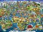 Carte Du Monde Avec Points D'Intérêt