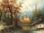 Albert Bredow - Romantic Winter Landscape