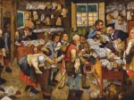 Brueghel Pieter le Jeune : Le Paiement de la Dîme, 1617-1622