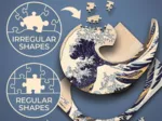 Pièces XXL - Puzzle Bois - La Grande Vague Au Large De Kanagawa - Hokusai Katsushika