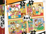 4 Puzzles - Garfield Adore Les Lasagnes