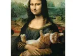 Mona Lisa and Purring Kitty