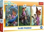 3 Puzzles - Enquête Sur Les Animaux de Compagnie - Disney Zootopia 2